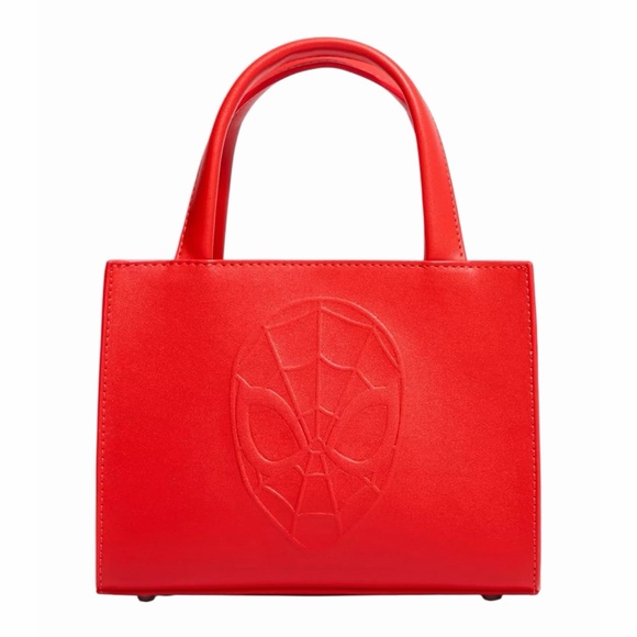 Loungefly Handbags - NEW Loungefly Disney Marvel Spider-Man Mask Crossbody Tote Crossbody Bag Purse
